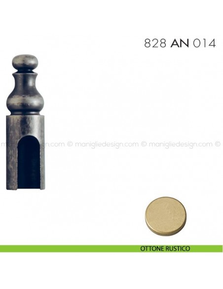 Cappuccio in ottone per cerniere anuba ø14 mm 828 AN 014 Reguitti ottone rustico