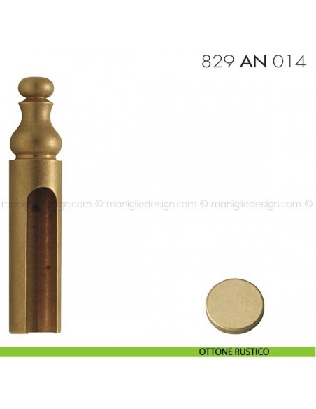 Cappuccio per cerniere anuba ø14 registrabili mm 829 AN 014 Reguitti ottone rustico
