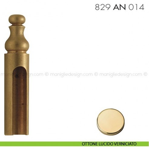 Cappuccio per cerniere anuba ø14 registrabili mm 829 AN 014 Reguitti ottone lucido verniciato