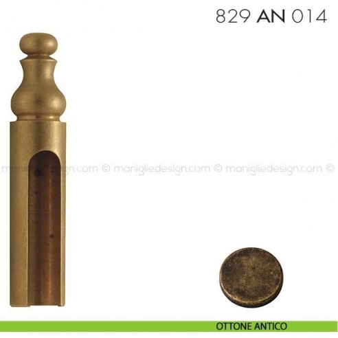 Cappuccio per cerniere anuba ø14 registrabili mm 829 AN 014 Reguitti ottone antico