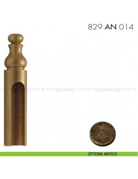 Cappuccio per cerniere anuba ø14 registrabili mm 829 AN 014 Reguitti ottone antico