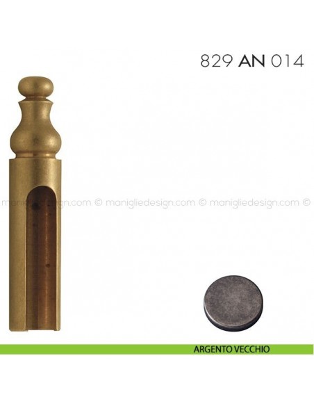 Cappuccio per cerniere anuba ø14 registrabili mm 829 AN 014 Reguitti argento vecchio