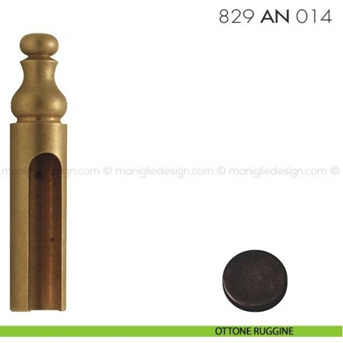 Cappuccio per cerniere anuba ø14 registrabili mm 829 AN 014 Reguitti ottone ruggine
