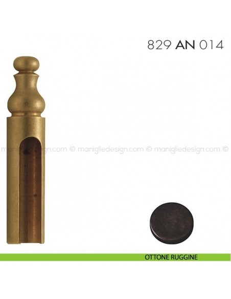 Cappuccio per cerniere anuba ø14 registrabili mm 829 AN 014 Reguitti ottone ruggine