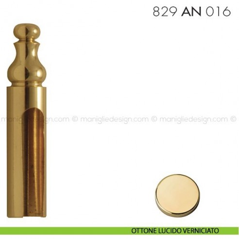 Cappuccio per cerniere anuba ø16 registrabili mm 829 AN 016 Reguitti ottone lucido verniciato