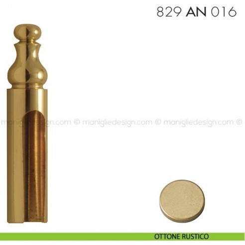 Cappuccio per cerniere anuba ø16 registrabili mm 829 AN 016 Reguitti ottone rustico