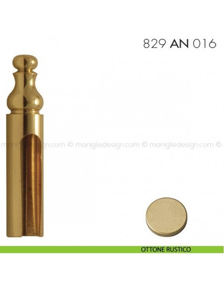 Cappuccio per cerniere anuba ø16 registrabili mm 829 AN 016 Reguitti ottone rustico