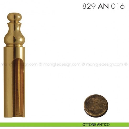 Cappuccio per cerniere anuba ø16 registrabili mm 829 AN 016 Reguitti ottone antico