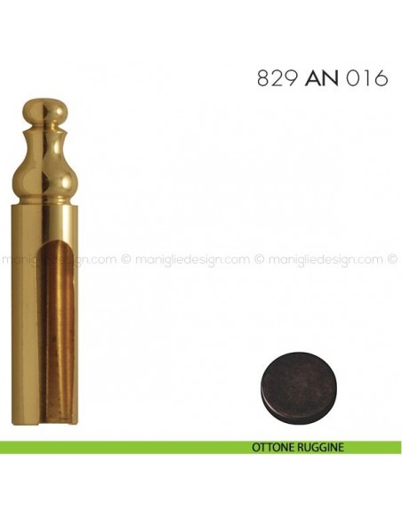 Cappuccio per cerniere anuba ø16 registrabili mm 829 AN 016 Reguitti ottone ruggine