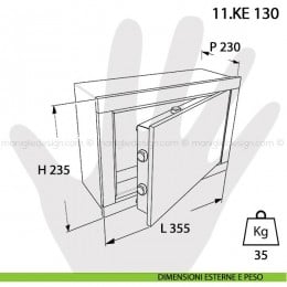 Cassaforte Mottura No Problem con combinazione elettronica 11.KE 130 2