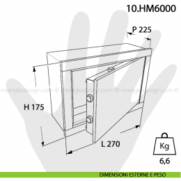 Cassaforte Mottura Hokey con chiave maestra 10.HM6000 2