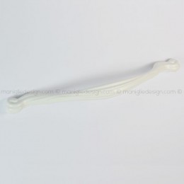 Maniglia per mobile Metal Style bianco opaco interasse 192 mm MG32304