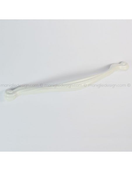 Maniglia per mobile Metal Style bianco opaco interasse 192 mm MG32304