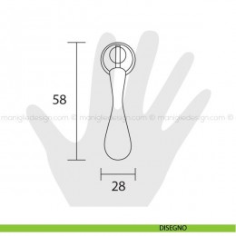 Pendente per mobile Metal Style florence MG5615 2