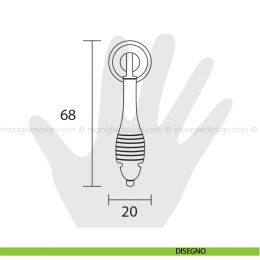 Pendente per mobile Metal Style oro di valenza MG5679 2