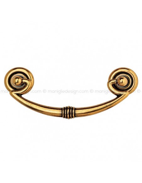 Maniglia per mobile Metal Style oro di valenza interasse 96 mm MG2129