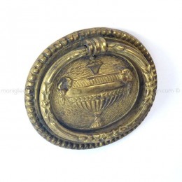 Maniglia a ciondolo per mobile Metal Style ottone antico 66x58 mm MG2786