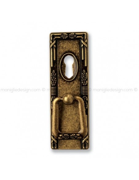 Maniglia pendente foro chiave per mobile Metal Style Florence 33x97 mm MG2781