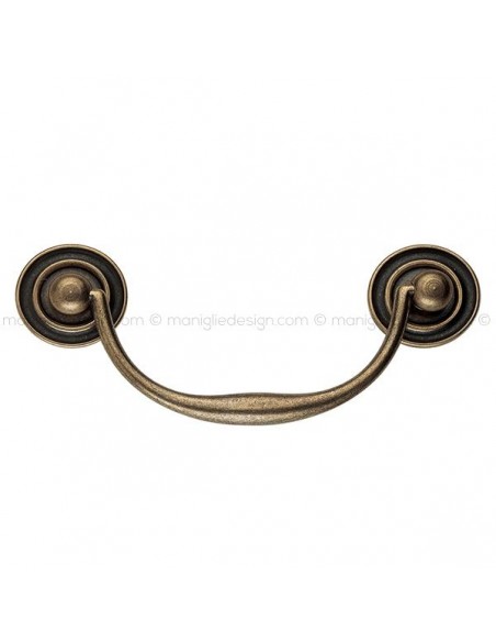 Maniglia pendente anticata per mobile Metal Style interasse 96 mm MG2229