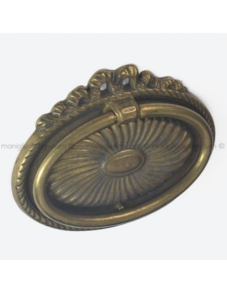 Maniglia ottone anticato per mobile Metal Style interasse 32 mm MG2418