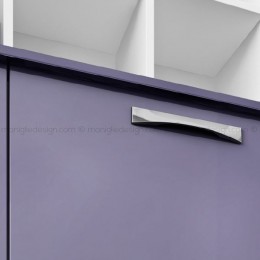 Maniglia cromo satinato per cucina Metal Style interasse 128 mm MG26077 2