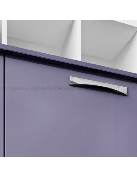 Maniglia cromo satinato per cucina Metal Style interasse 128 mm MG26077