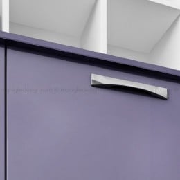 Maniglia cromo lucido per cucina Metal Style interasse 128 mm MG22882 2