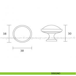 Pomolo ceramica avorio per mobile Metal Style graphite MG32303 2