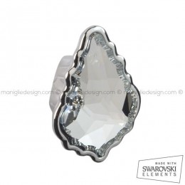 Pomolo Swarovski per mobile Metal Style cromo lucido MG29907