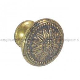 Pomolo per mobile Metal Style ottone antico diametro 25 mm MG6527