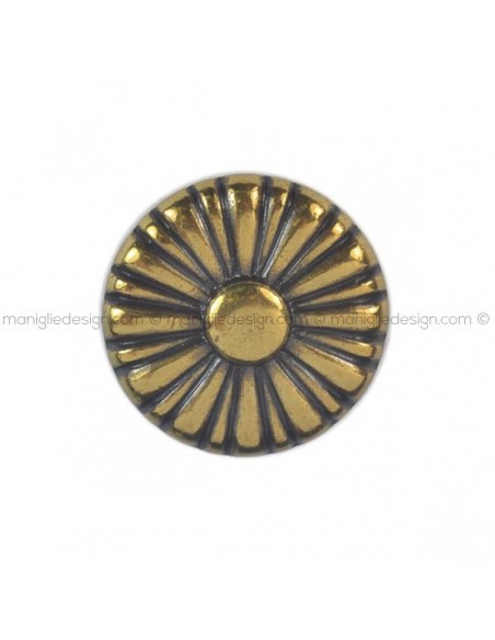 Pomolo per mobile Metal Style oro di valenza diametro 25 mm MG6518