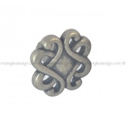 Pomolo rustico per mobile Metal Style argento vecchio diametro 30 mm MG19998