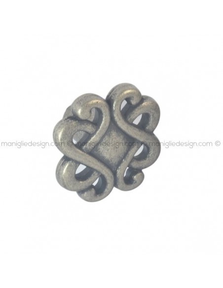 Pomolo rustico per mobile Metal Style argento vecchio diametro 30 mm MG19998