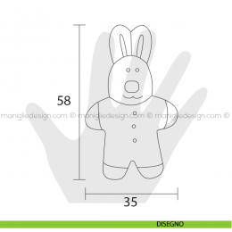 Pomolo coniglio per mobile Estamp 5623 2