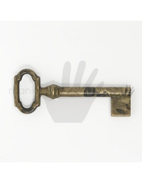 Chiave per mobile Metal Style ottone antico barba larga 33727.0420L.03