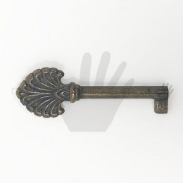 Chiave per mobile antico Metal Style ottone anticato MG8416