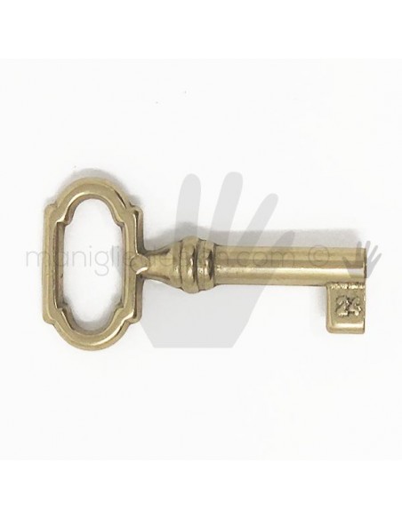 Chiave per mobile classico Metal Style ottone lucido MG8464