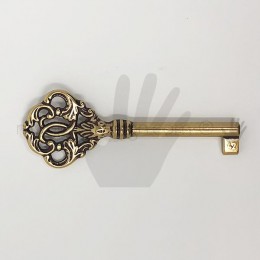 Chiave per mobile antico Metal Style patinè BM MG8444
