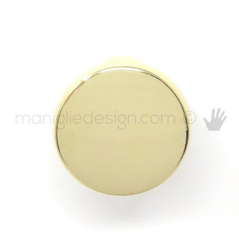 Pomolo in metallo ottonato lucido per mobile Metal Style MG24011
