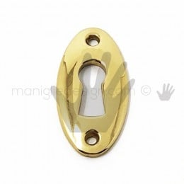 Bocchetta ovale per mobile OMP Porro Oro Lucido articolo 332