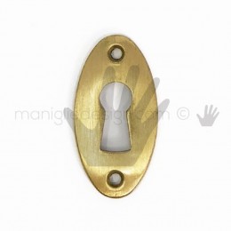 Bocchetta ovale per mobile OMP Porro Oro Satinato articolo 332