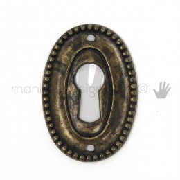 Bocchetta per chiave Metal Style Ottone Antico articolo MG7767