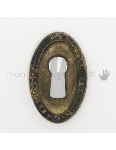 Bocchetta per chiave Metal Style Ottone Antico articolo MG7850