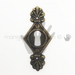 Bocchetta verticale per chiave Metal Style ottone anticato MG7938