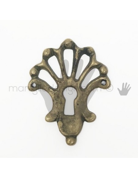 Bocchetta per mobile antico Metal Style anticata articolo 4438070115