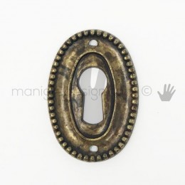 Bocchetta per chiave Metal Style Ottone Antico articolo MG8106