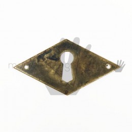 Bocchetta orizzontale per mobile antico Metal Style anticata MG7931