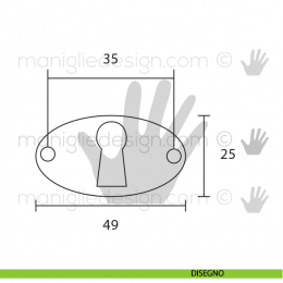 Bocchetta per mobile antico Metal Style finitura ottone antico MG7923 2
