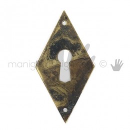 Bocchetta verticale per mobile antico Metal Style anticata MG7933