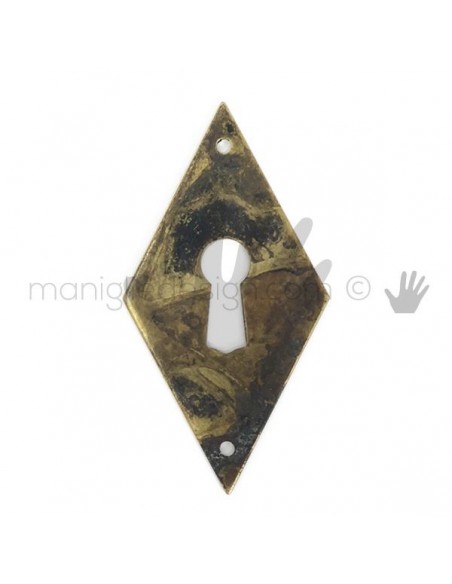 Bocchetta verticale per mobile antico Metal Style anticata MG7933